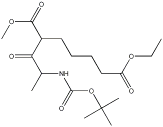 2-[2-(N-Boc-amino)propionyl]heptanedioic Acid 7-Ethyl Ester 1-Methyl Ester CAS#: 1076199-19-3