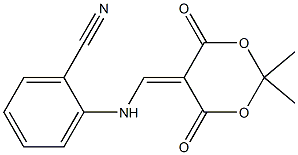 2-[(2,2-DiMethyl-4,6-dioxo-[1,3]dioxan-5-ylideneMethyl)-aMino]-benzonitrile CAS#: 1020252-22-5