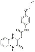 2-(3-OXO-1,2,3,4-TETRAHYDRO-QUINOXALIN-2-YL)-N-(4-PROPOXY-PHENYL)-ACETAMIDE CAS#: 1008659-07-1