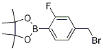 2-(4-(Bromomethyl)-2-fluorophenyl)-4,4,5,5-tetramethyl-1,3,2-dioxaborolane CAS#: 1029439-49-3