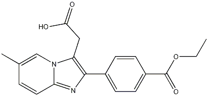 2-[4-(Ethoxycarbonyl)phenyl]-6-methyl-imidazo[1,2-a]pyridine-3-acetic Acid CAS#: 1025962-20-2
