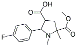 2-(4-FLUOROPHENYL)-5-(METHOXYCARBONYL)-1,5-DIMETHYL-3-PYRROLIDINECARBOXYLIC ACID CAS#: 1052610-75-9