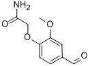 2-(4-FORMYL-2-METHOXY-PHENOXY)-ACETAMIDE CAS#: 186685-89-2