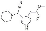 2-(5-methoxy-1H-indol-3-yl)-2-(piperidin-1-yl)acetonitrile CAS#: 1000058-15-0