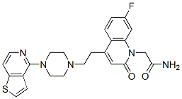 2-{7-FLUORO-2-OXO-4-[2-(4-THIENO[3,2-C]PYRIDIN-4-YLPIPERAZIN-1-YL)ETHYL]QUINOLIN-1(2H)-YL}ACETAMIDE CAS#: 189003-92-7