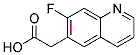 2-(7-fluoroquinolin-6-yl)acetic acid CAS#: 1022091-54-8