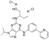 2-[[9-(1-Methylethyl)-6-[[3-(2-pyridinyl)phenyl]amino]-9H-purin-2-yl]amino]-1-butanoldihydrochloride CAS#: 1056016-06-8