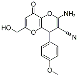 2-AMINO-6-(HYDROXYMETHYL)-4-(4-METHOXYPHENYL)-8-OXO-4,8-DIHYDROPYRANO[3,2-B]PYRAN-3-CARBONITRILE CAS#: 194282-56-9