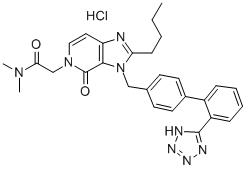 2-BUTYL-3,4-DIHYDRO-N,N-DIMETHYL-4-OXO-3-[[2'-(1H-TETRAZOL-5-YL)[1,1'-BIPHENYL-4-YL]METHYL]]-5H-IMIDAZO[4,5-C]PYRIDINE-5-ACETAMIDE HYDROCHLORIDE CAS#: 187683-79-0