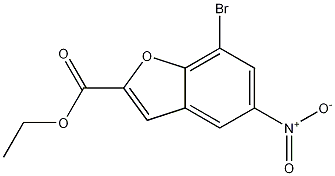 2-Benzofurancarboxylic acid, 7-bromo-5-nitro-, ethyl ester CAS#: 1010072-35-1