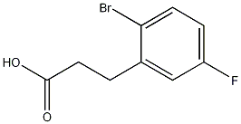 2-Bromo-5-fluorobenzenepropanoic acid CAS#: 1003048-71-2
