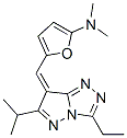 2-Furanamine,  5-[[3-ethyl-6-(1-methylethyl)-7H-pyrazolo[5,1-c]-1,2,4-triazol-7-ylidene]methyl]-N,N-dimethyl- CAS#: 197081-32-6