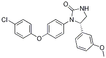 2-IMidazolidinone, 1-[4-(4-Chlorophenoxy)phenyl]-5-(3-Methoxyphenyl)-, (5S)- CAS#: 1035486-41-9