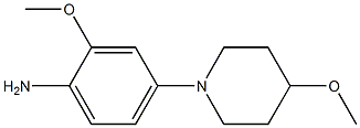 2-METHOXY-4-(4-METHOXY-1-PIPERIDINYL)-BENZENAMINE CAS#: 1021441-14-4