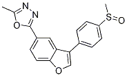 2-Methyl-5-[3-[4-(methylsulfinyl)phenyl]-5-benzofuranyl]-1,3,4-oxadiazole CAS#: 1005201-24-0