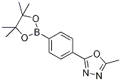 2-Methyl-5-[4-(4,4,5,5-tetramethyl-1,3,2-dioxaborolan-2-yl)phenyl]-1,3,4-oxadiazole CAS#: 1056456-24-6
