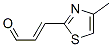 2-Propenal,  3-(4-methyl-2-thiazolyl)- CAS#: 190834-45-8