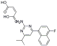2-PyriMidinaMine, 4-(4-fluoro-1-naphthalenyl)-6-(1-Methylethyl)-, Maleate CAS#: 199864-88-5
