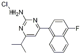 2-PyriMidinaMine, 4-(4-fluoro-1-naphthalenyl)-6-(1-Methylethyl)-, Monohydrochloride CAS#: 199864-86-3