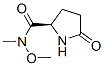 2-Pyrrolidinecarboxamide,N-methoxy-N-methyl-5-oxo-,(R)-(9CI) CAS#: 195138-74-0