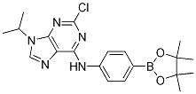 2-chloro-9-isopropyl-N-(4-(4,4,5,5-tetramethyl-1,3,2-dioxaborolan-2-yl)phenyl)-9H-purin-6-amine CAS#: 1056016-74-0