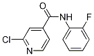 2-chloro-N-(2-fluorophenyl)pyridine-4-carboxamide CAS#: 1019466-42-2