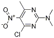 2-dimethylamino-4-chloro-6-methyl-5-nitropyrimidine CAS#: 179009-37-1