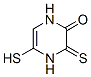 2(1H)-Pyrazinone,  3,4-dihydro-5-mercapto-3-thioxo- CAS#: 195617-78-8