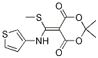 2,2-Dimethyl-5-[(methylthio)(3-thienylamino)methylene]-1,3-dioxane-4,6-dione CAS#: 1016552-75-2