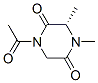 2,5-Piperazinedione,1-acetyl-3,4-dimethyl-,(S)-(9CI) CAS#: 193686-32-7