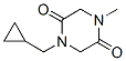 2,5-Piperazinedione,1-(cyclopropylmethyl)-4-methyl-(9CI) CAS#: 191476-56-9