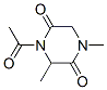 2,5-Piperazinedione,4-acetyl-1,3-dimethyl-(9CI) CAS#: 182067-66-9