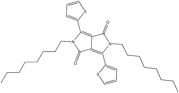 2,5-dioctyl-3,6-di(thiophen-2-yl)pyrrolo[3,4-c] pyrrole-1,4(2H,5H)-dione CAS#: 1057401-08-7
