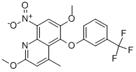 2,6-DIMETHOXY-4-METHYL-8-NITRO-5-[3-(TRIFLUOROMETHYL)PHENOXY]QUINOLINE CAS#: 189746-15-4