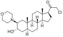 (2B,3A,5A)-21-CHLORO-3-HYDROXY-2-(4-MORPHOLINYL)PREGNAN-20-ONE CAS#: 187652-71-7