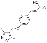(2E)-3-{4-[(3,5-dimethylisoxazol-4-yl)methoxy]phenyl}acrylic acid CAS#: 1050884-51-9