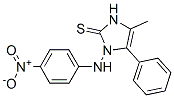 2H-Imidazole-2-thione, 1,3-dihydro-4-methyl-1-[(4-nitrophenyl)amino]-5-phenyl- CAS#: 191349-29-8