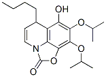 2H,6H-Oxazolo[5,4,3-ij]quinolin-2-one,  6-butyl-7-hydroxy-8,9-bis(1-methylethoxy)- CAS#: 188824-80-8