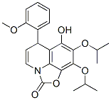 2H,6H-Oxazolo[5,4,3-ij]quinolin-2-one,  7-hydroxy-6-(2-methoxyphenyl)-8,9-bis(1-methylethoxy)- CAS#: 188824-92-2