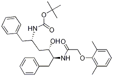 (2S,3S,5S)-2-(2,6-Dimethylphenoxyacetyl)amino-3-hydroxy-5-(tert-butoxycarbonyl)amino-1,6-diphenylhexane CAS#: 192725-45-4