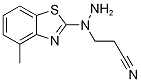 3-[1-(4-methyl-1,3-benzothiazol-2-yl)hydrazino]propanenitrile CAS#: 1033463-26-1