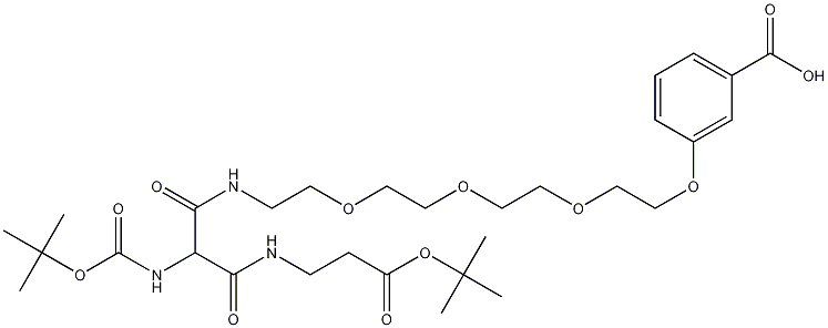 3-[14-(N-Boc-amino)-21,21-dimethyl-13,15,19-trioxo-3,6,9,20-tetraoxa-12,16-diazadocosyloxy]benzoic Acid CAS#: 1076199-17-1