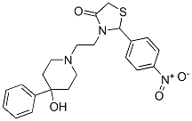 3-[2-(4-hydroxy-4-phenyl-1-piperidyl)ethyl]-2-(4-nitrophenyl)thiazolid in-4-one CAS#: 182188-88-1
