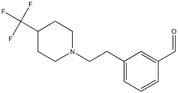 3-{2-[4-(trifluoromethyl)piperidino]ethyl}benzenecarbaldehyde CAS#: 1000339-89-8