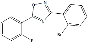 3-(2-BroMophenyl)-5-(2-fluorophenyl)-1,2,4-oxadiazole CAS#: 1000339-25-2