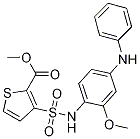 3-[[[2-Methoxy-4-(phenylamino)phenyl]amino]sulfonyl]-2-thiophenecarboxylicacidmethylester CAS#: 1014691-61-2
