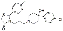 3-[3-[4-(4-chlorophenyl)-4-hydroxy-1-piperidyl]propyl]-2-(4-methylphen yl)thiazolidin-4-one CAS#: 182188-92-7