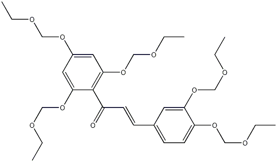 3-[3,4-Bis(ethoxymethoxy)phenyl]-1-[2,4,6-tris(ethoxymethoxy)phenyl]-2-propen-1-one CAS#: 1076199-13-7