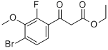 3-(4-BROMO-2-FLUORO-3-METHOXY-PHENYL)-3-OXO-PROPIONIC ACID ETHYL ESTER CAS#: 194804-99-4