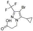 3-(4-BROMO-5-CYCLOPROPYL-3-TRIFLUOROMETHYL-PYRAZOL-1-YL)-PROPIONIC ACID CAS#: 1001518-96-2